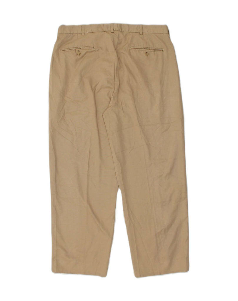 POLO RALPH LAUREN Mens Pegged Casual Trousers W35 L28 Beige Polyester | Vintage Polo Ralph Lauren | Thrift | Second-Hand Polo Ralph Lauren | Used Clothing | Messina Hembry 