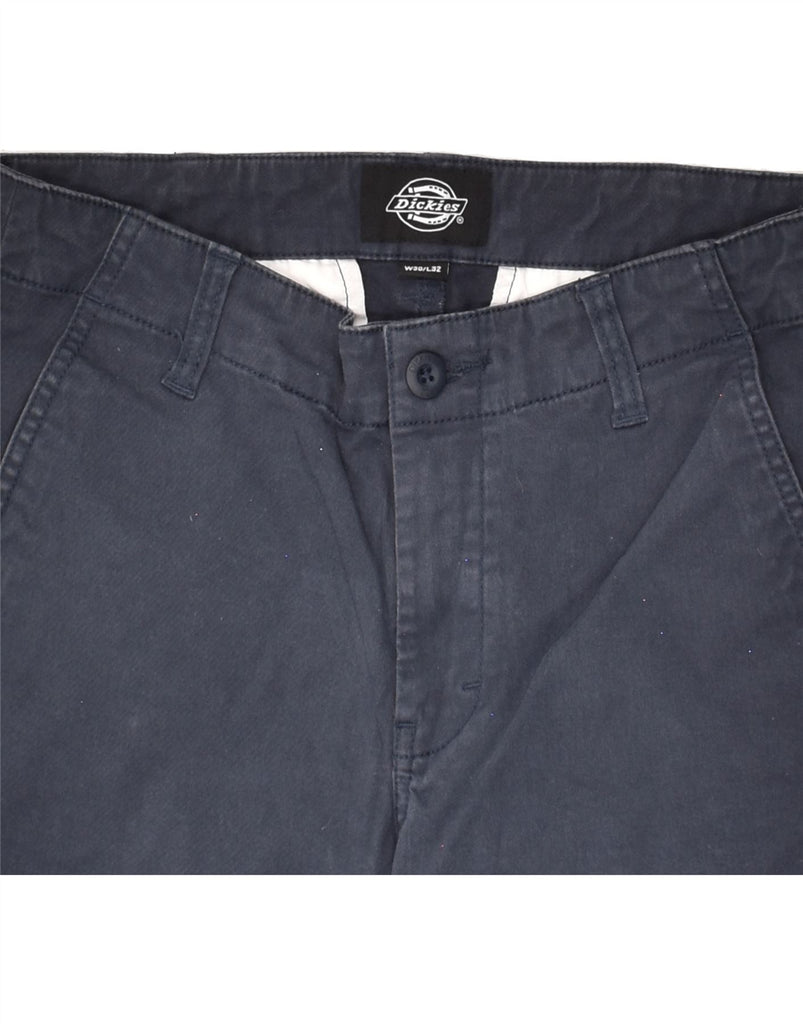 DICKIES Womens Slim Chino Trousers W30 L32 Navy Blue Cotton Vintage Dickies and Second-Hand Dickies from Messina Hembry 