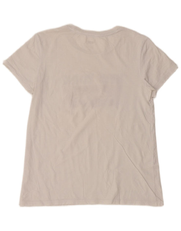 LEVI'S Womens New York Graphic T-Shirt Top UK 10 Small White