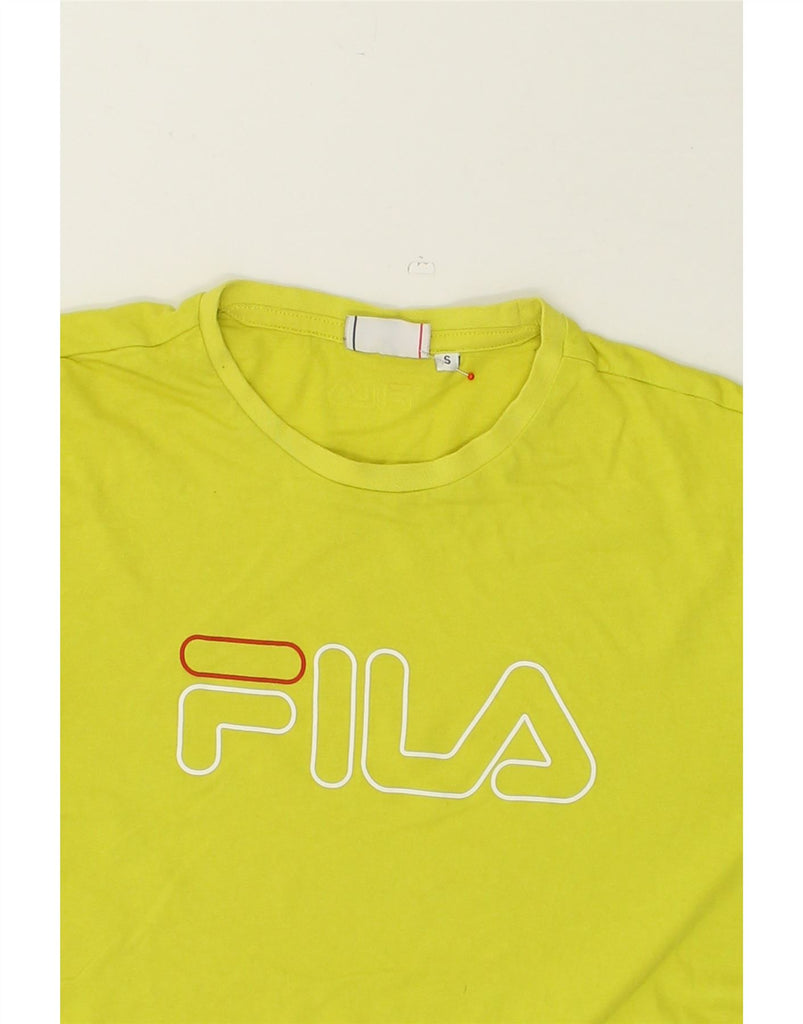 FILA Mens Graphic T-Shirt Top Medium Yellow Cotton | Vintage Fila | Thrift | Second-Hand Fila | Used Clothing | Messina Hembry 