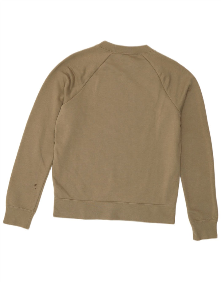 Nike Mens Sweatshirt Jumper Small Khaki Cotton Sports