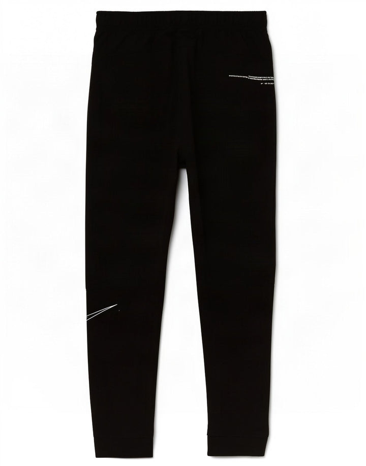 Nike Mens Dri Fit Graphic Tracksuit Trousers Joggers Small Black Polyester