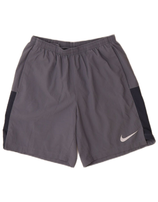 Nike Mens Dri Fit Sport Shorts Small  Grey Colourblock Polyester