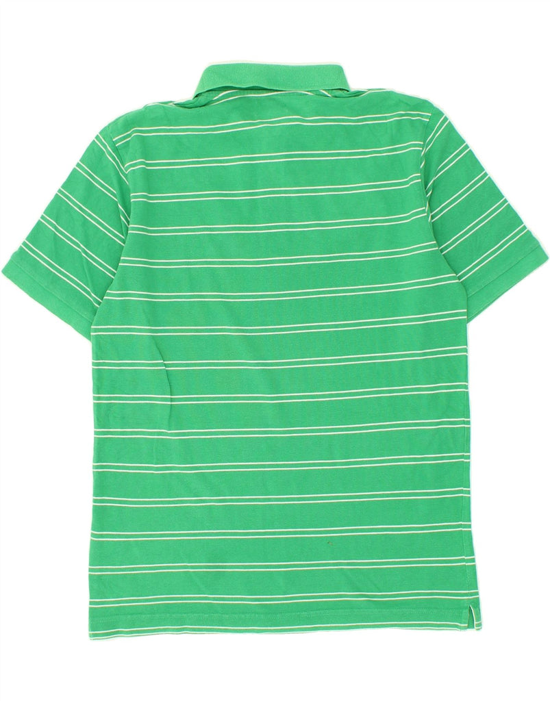 KAPPA Mens Polo Shirt Medium Green Striped Cotton | Vintage Kappa | Thrift | Second-Hand Kappa | Used Clothing | Messina Hembry 