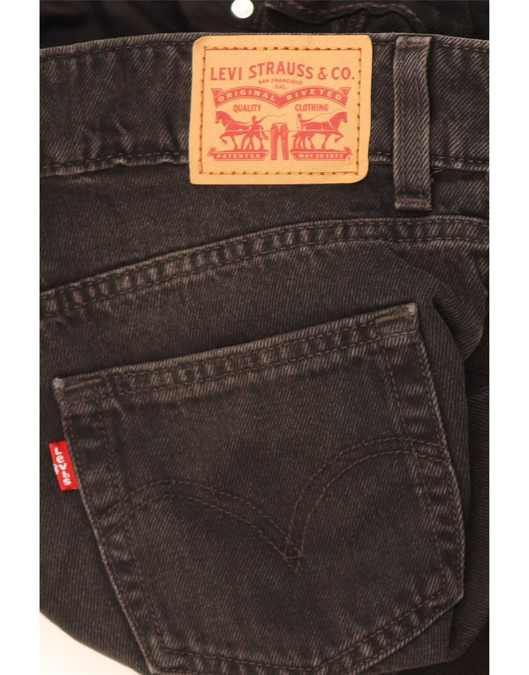 Levi's Womens Wide Leg Jeans W24 L32 Black
