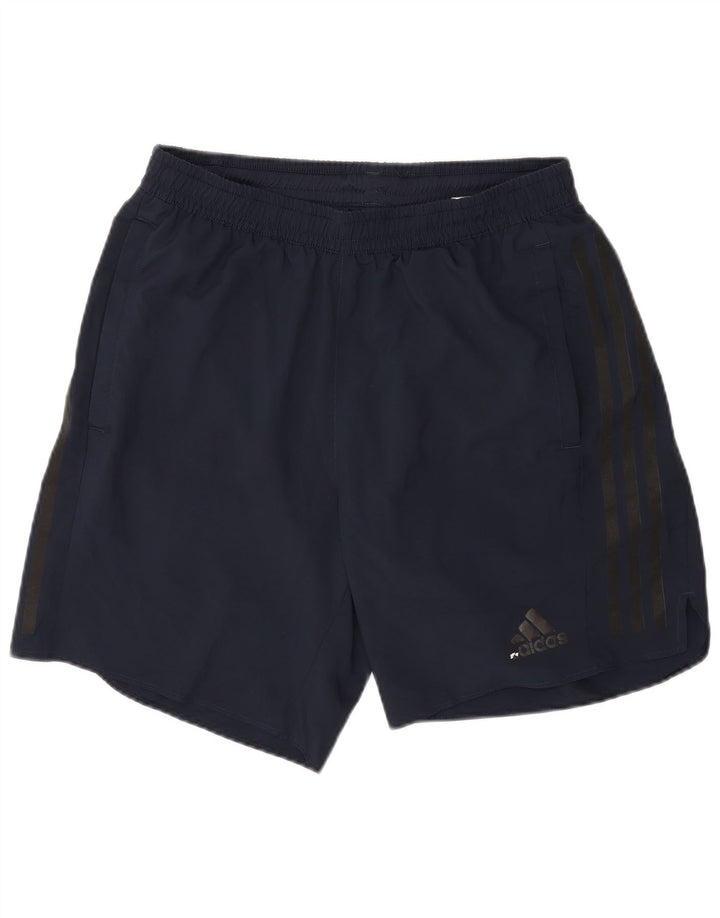 Adidas Mens Aeroready Sport Shorts Medium Navy Blue Polyester