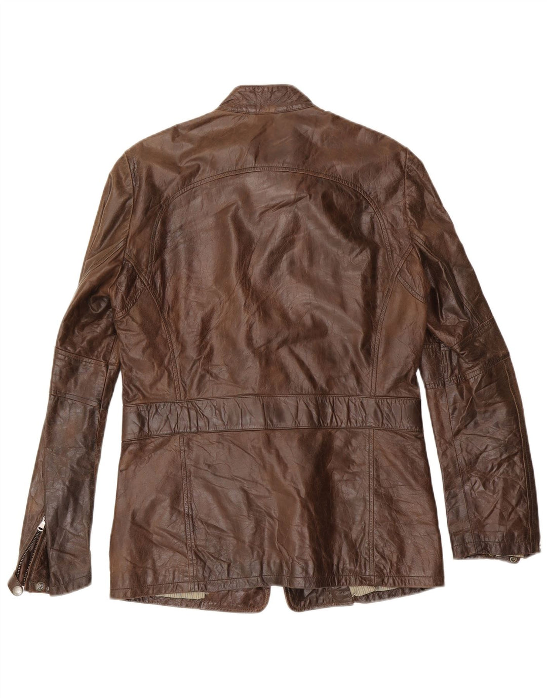 Vintage Mens Leather Jacket UK 38 Medium Brown Leather