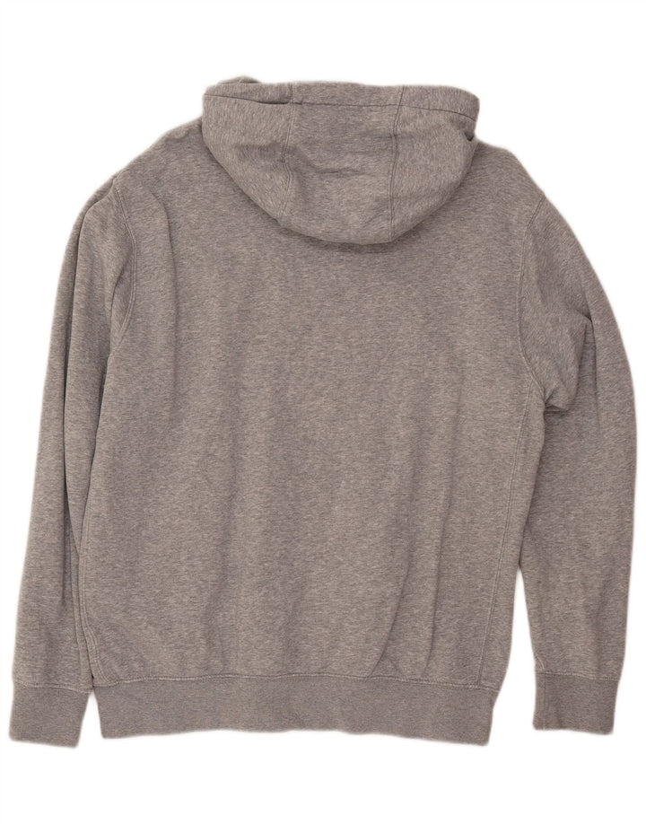 Nike Mens Graphic Hoodie Jumper Medium Grey Cotton