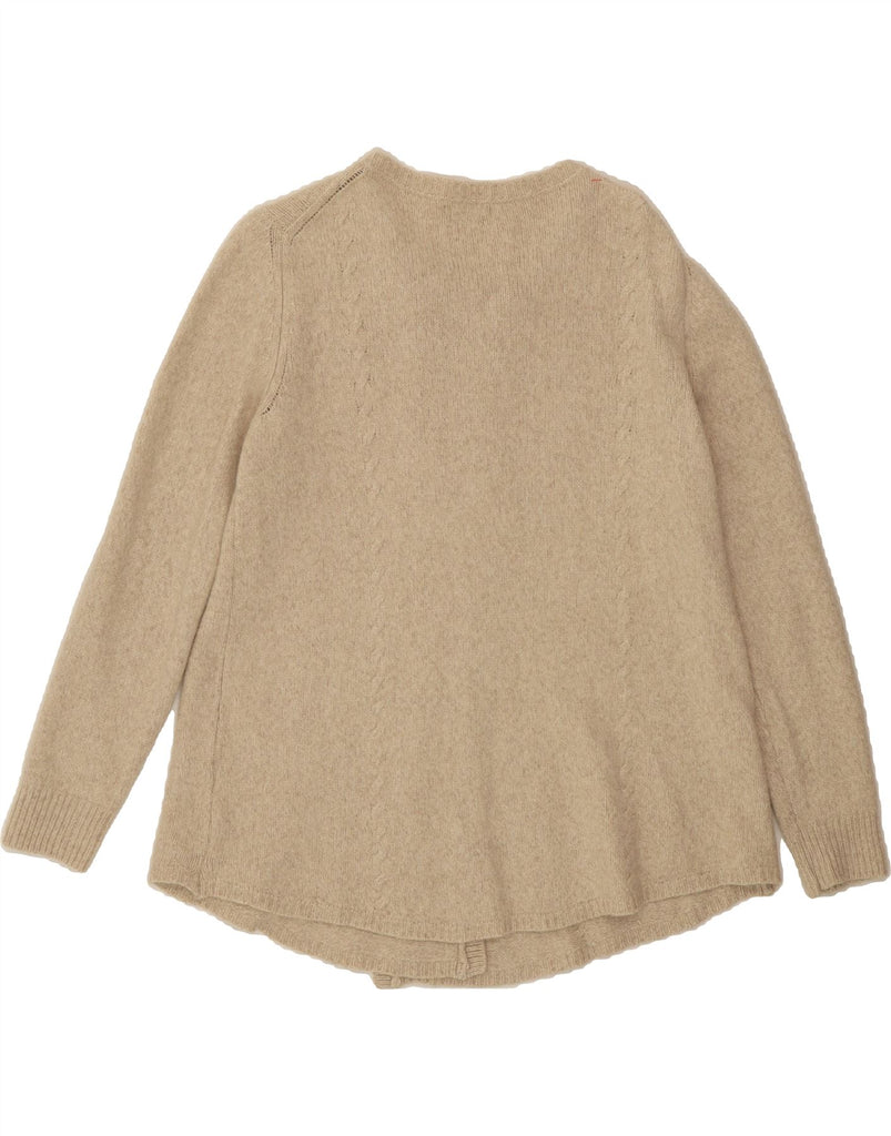MASSIMO DUTTI Womens Cardigan Sweater UK 16 Large Beige Vintage Massimo Dutti and Second-Hand Massimo Dutti from Messina Hembry 