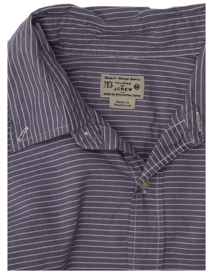 J. CREW Mens Shirt Medium Purple Pinstripe Cotton