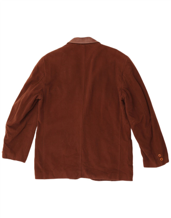 Marlboro Classics Mens 2 Button Blazer Jacket EU 48 Medium Brown Wool