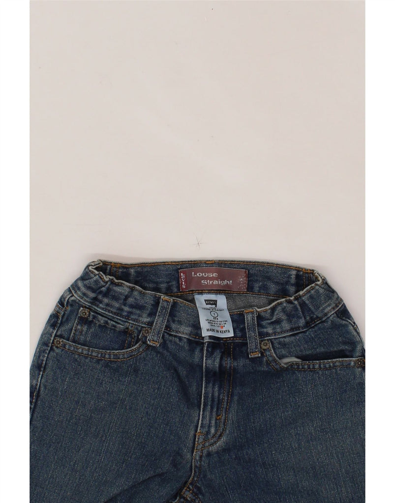 LEVI'S Boys Loose Fit Straight Jeans 6-7 Years W22 L20 Blue Cotton Vintage Levi's and Second-Hand Levi's from Messina Hembry 