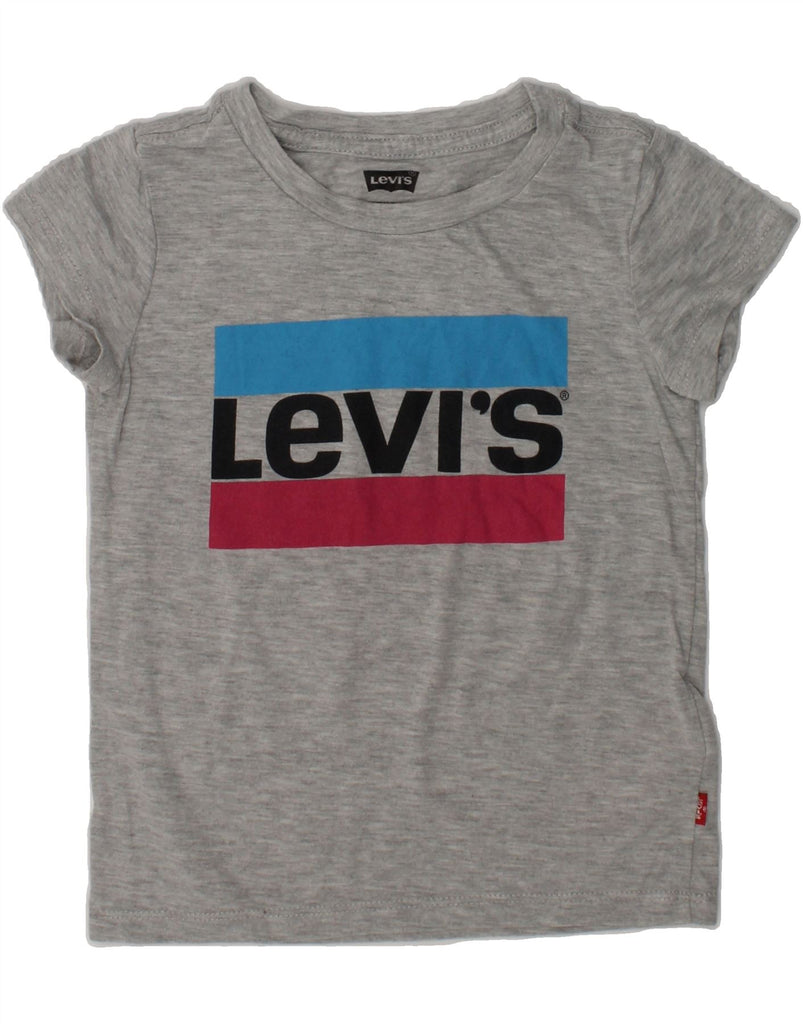 LEVI'S Boys Graphic T-Shirt Top 4-5 Years Grey Cotton | Vintage Levi's | Thrift | Second-Hand Levi's | Used Clothing | Messina Hembry 