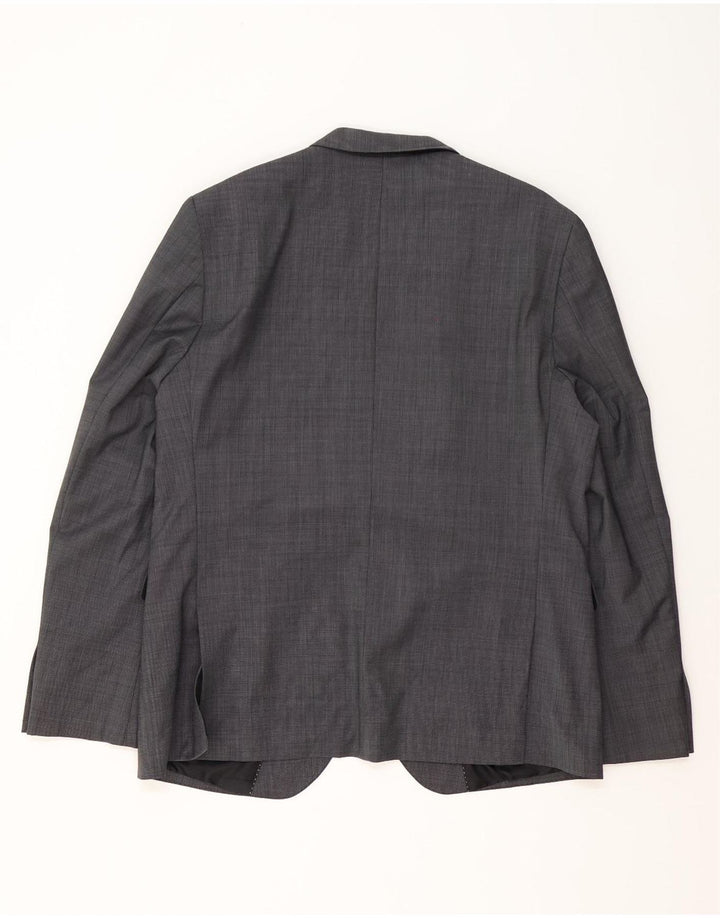 S.Oliver Mens 2 Button Piece Suit UK 46 3XL W38 L32 Grey Polyester