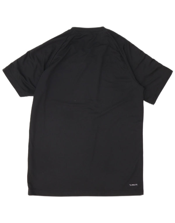 Adidas Mens Climalite T-Shirt Top Medium Black Polyester