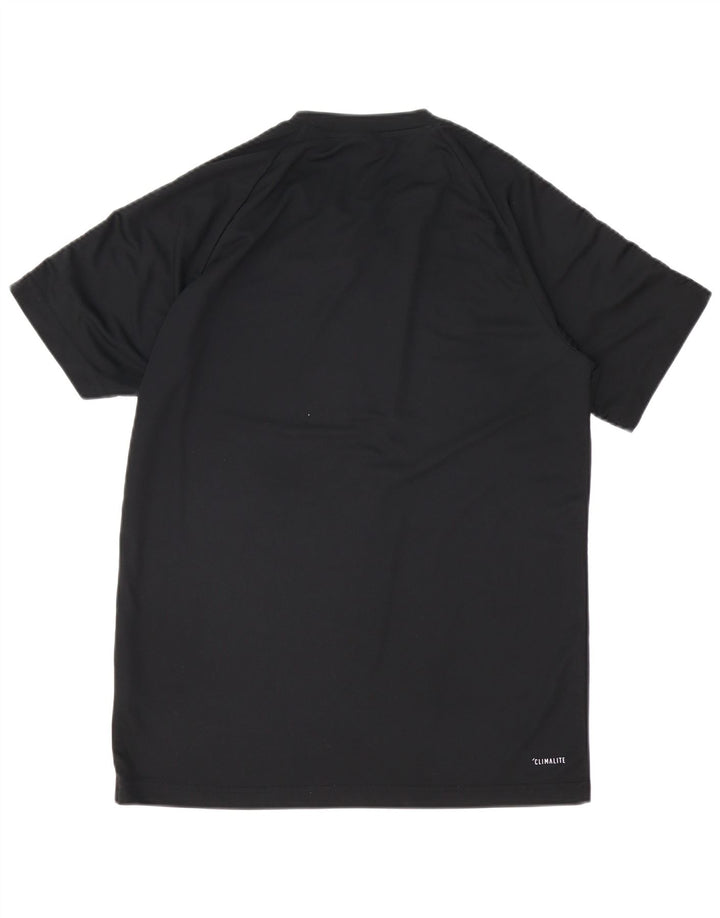 Adidas Mens Climalite T-Shirt Top Medium Black Polyester