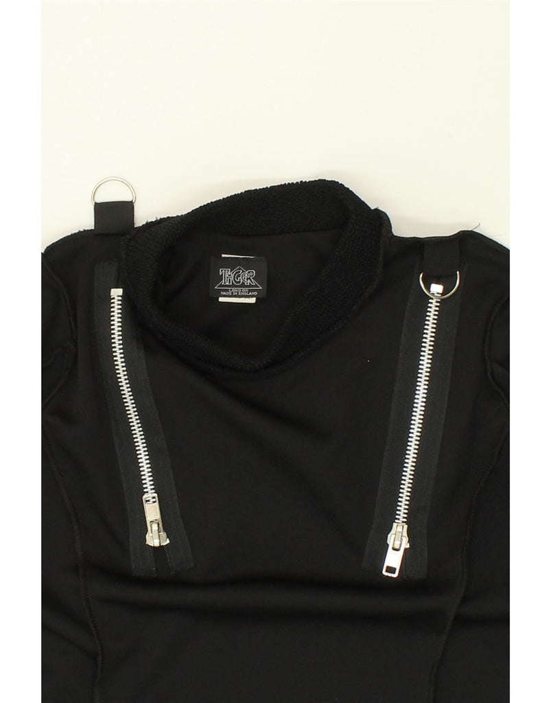 VINTAGE Womens Sweatshirt Jumper UK 12 Medium Black | Vintage Vintage | Thrift | Second-Hand Vintage | Used Clothing | Messina Hembry 