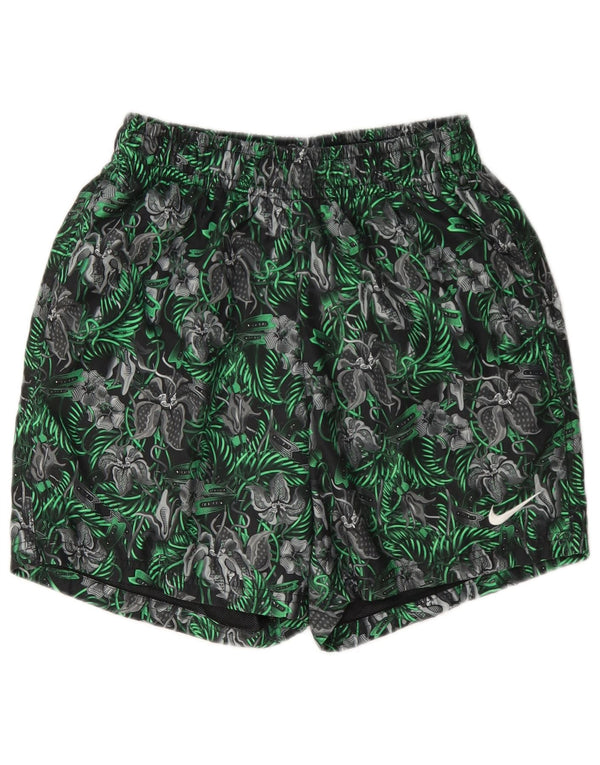 Nike Mens Swimming Shorts Small Green Floral Polyester