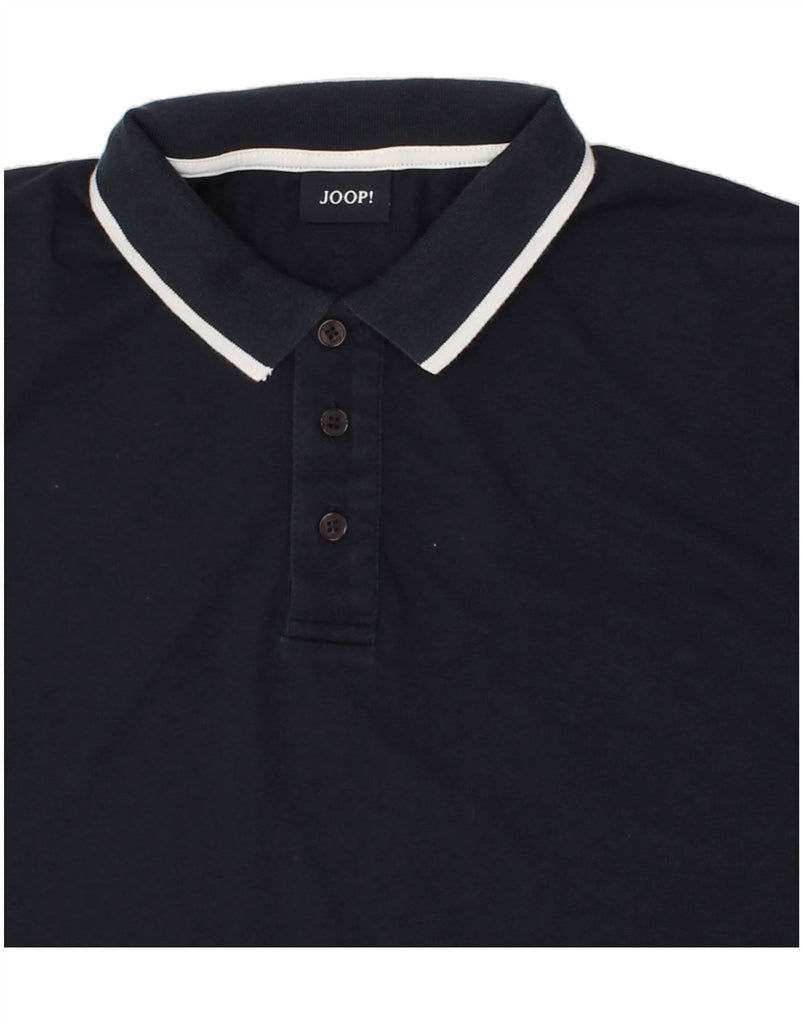 JOOP Mens Polo Shirt Large Navy Blue Vintage Joop and Second-Hand Joop from Messina Hembry 