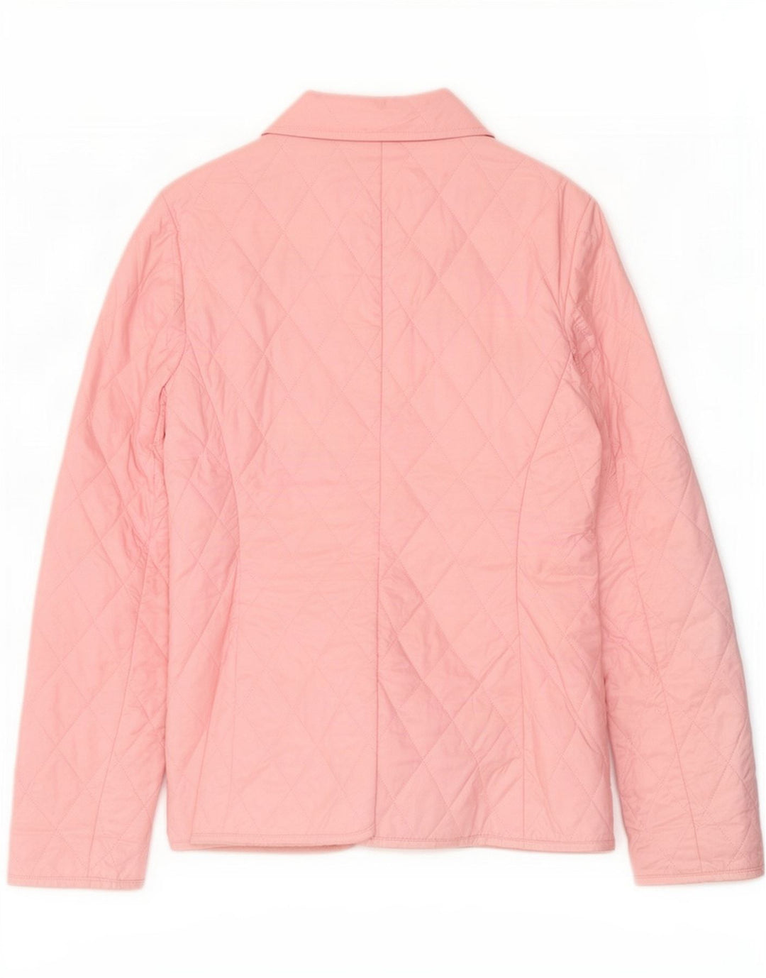 Marks & Spencer Womens Quilted Jacket UK 10 Small Pink Polyester
