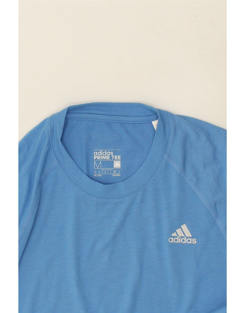 ADIDAS Mens Climalite T-Shirt Top Medium Blue Polyester | Vintage Adidas | Thrift | Second-Hand Adidas | Used Clothing | Messina Hembry 