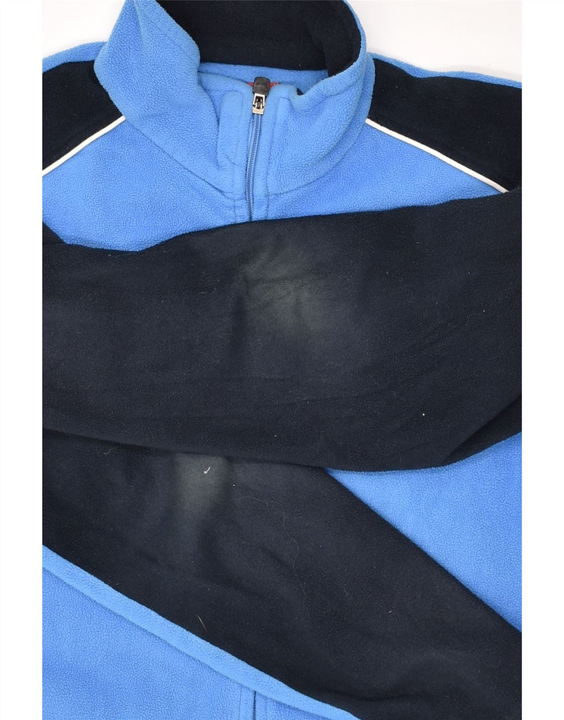 KAPPA Mens Fleece Jacket UK 38 Medium Blue Colourblock Polyester | Vintage Kappa | Thrift | Second-Hand Kappa | Used Clothing | Messina Hembry 