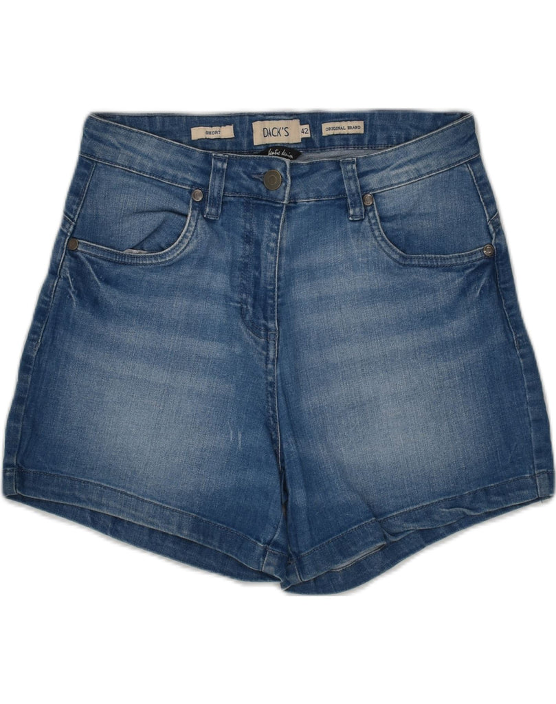 DACK'S Womens Short Denim Shorts IT 42 Medium W28  Blue Cotton | Vintage Dack's | Thrift | Second-Hand Dack's | Used Clothing | Messina Hembry 