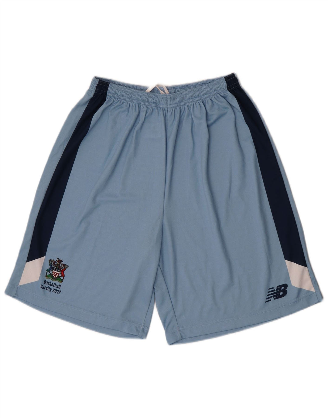New Balance Mens Sport Shorts Small Blue Colourblock Polyester