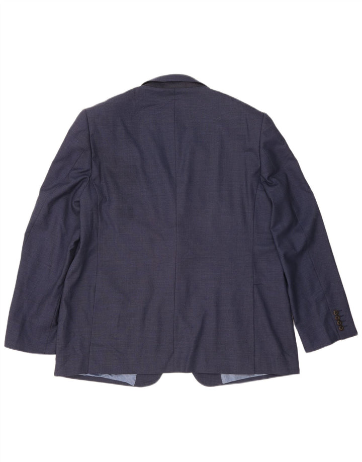 Marks & Spencer Mens 2 Button Regular Fit Blazer Jacket UK 48 2XL Navy Blue