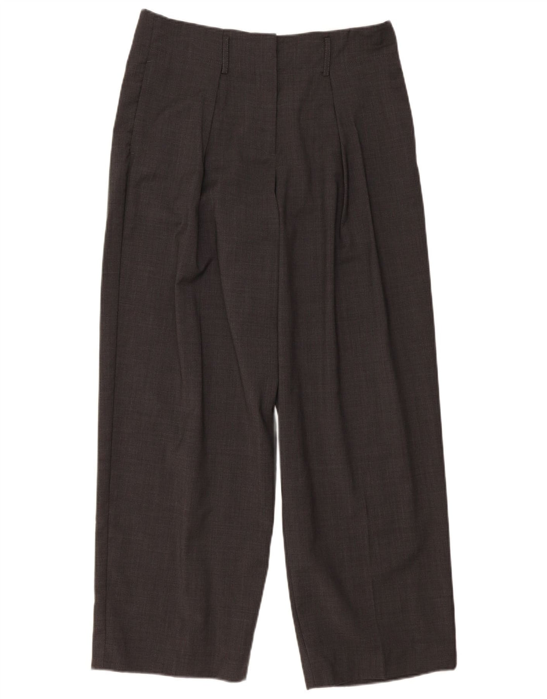 Massimo Dutti Womens High Waist Suit Trousers EU 40 Medium W30 L29 Grey