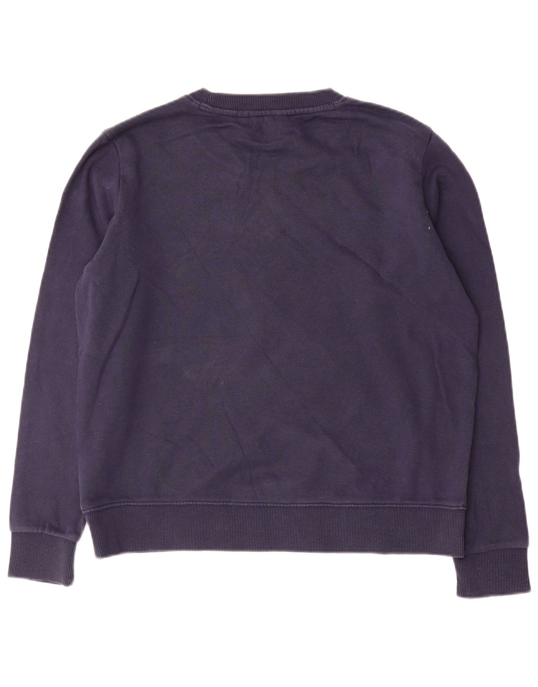 Wrangler Womens Oversized Sweatshirt Jumper UK 10 Small Navy Blue Cotton