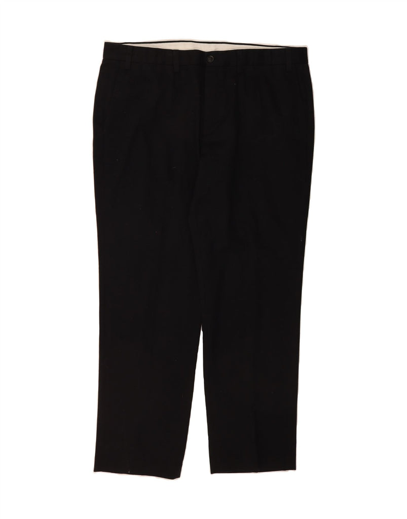 EDDIE BAUER Mens Straight Chino Trousers W40 L34 Black Cotton Vintage Eddie Bauer and Second-Hand Eddie Bauer from Messina Hembry 