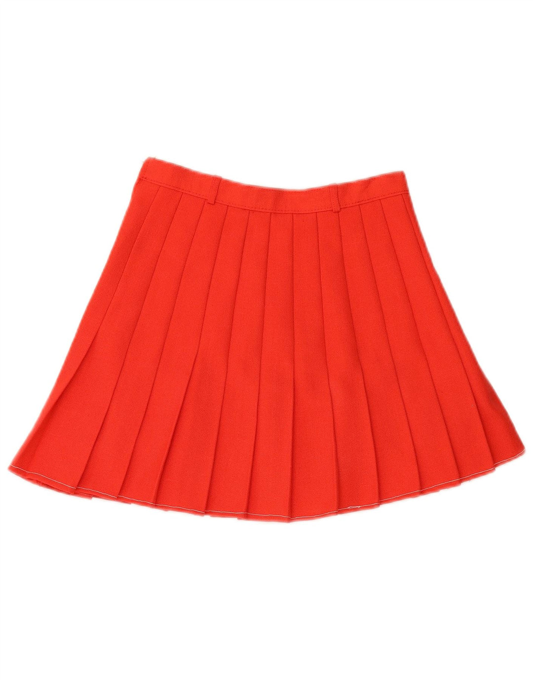 VINTAGE Womens Knife Pleated Skirt IT 36 XS W24  Red