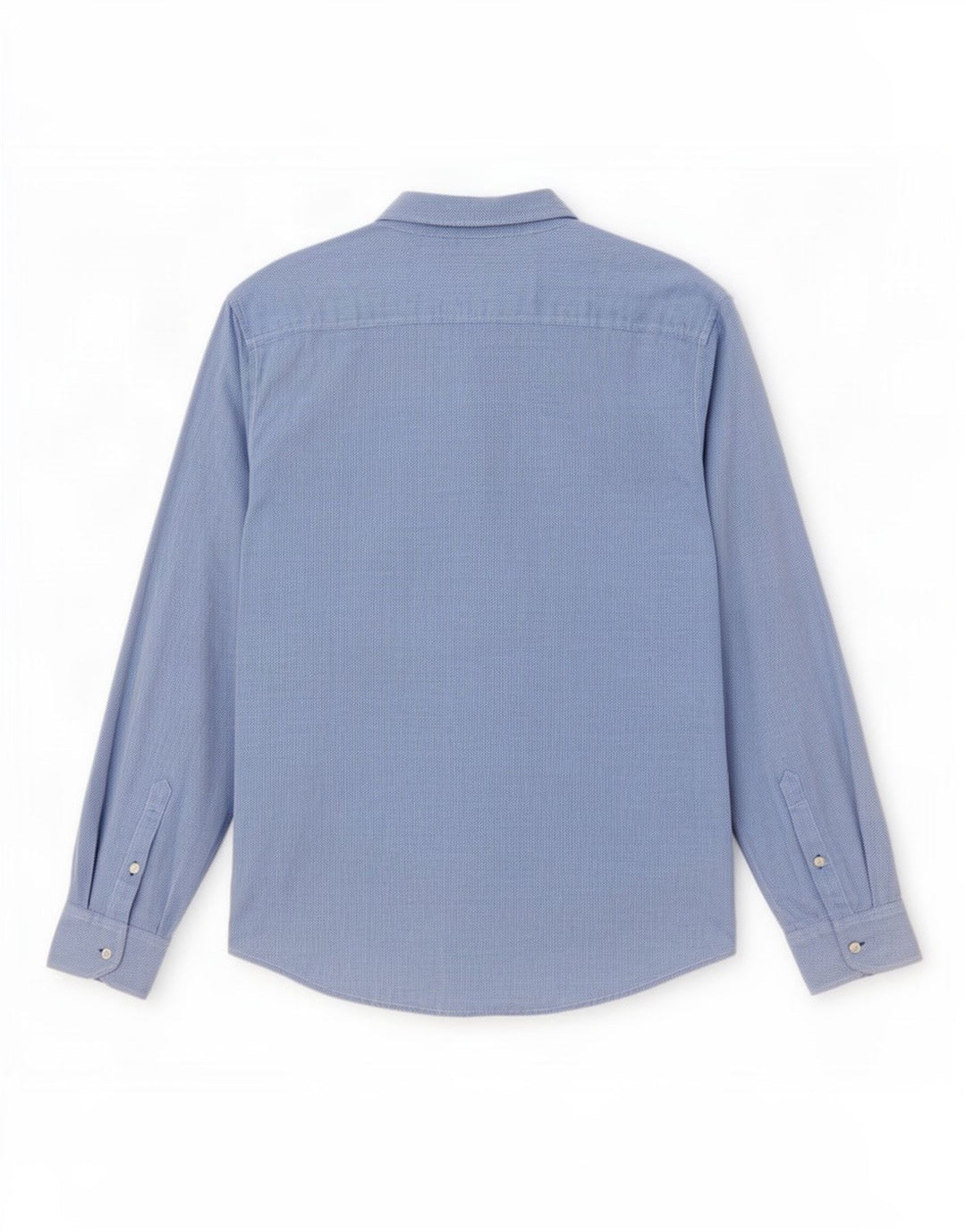 Dack's Mens Slim Fit Shirt Large Blue Cotton