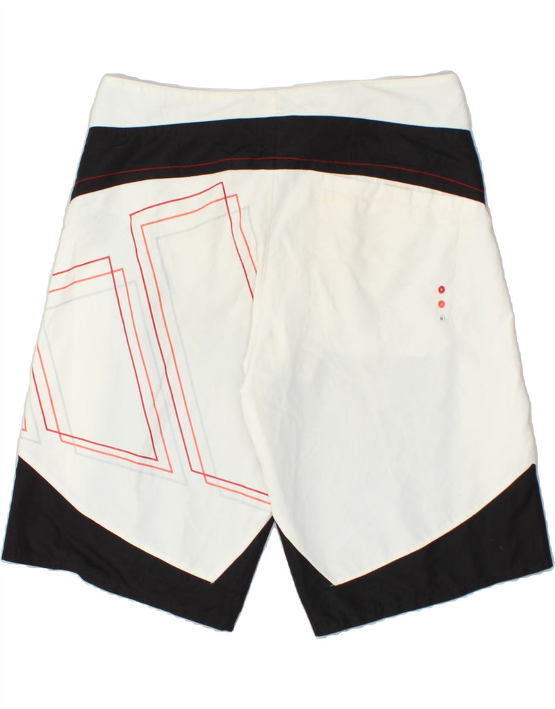 ADIDAS Mens Swimming Shorts Medium White Colourblock Polyester | Vintage Adidas | Thrift | Second-Hand Adidas | Used Clothing | Messina Hembry 