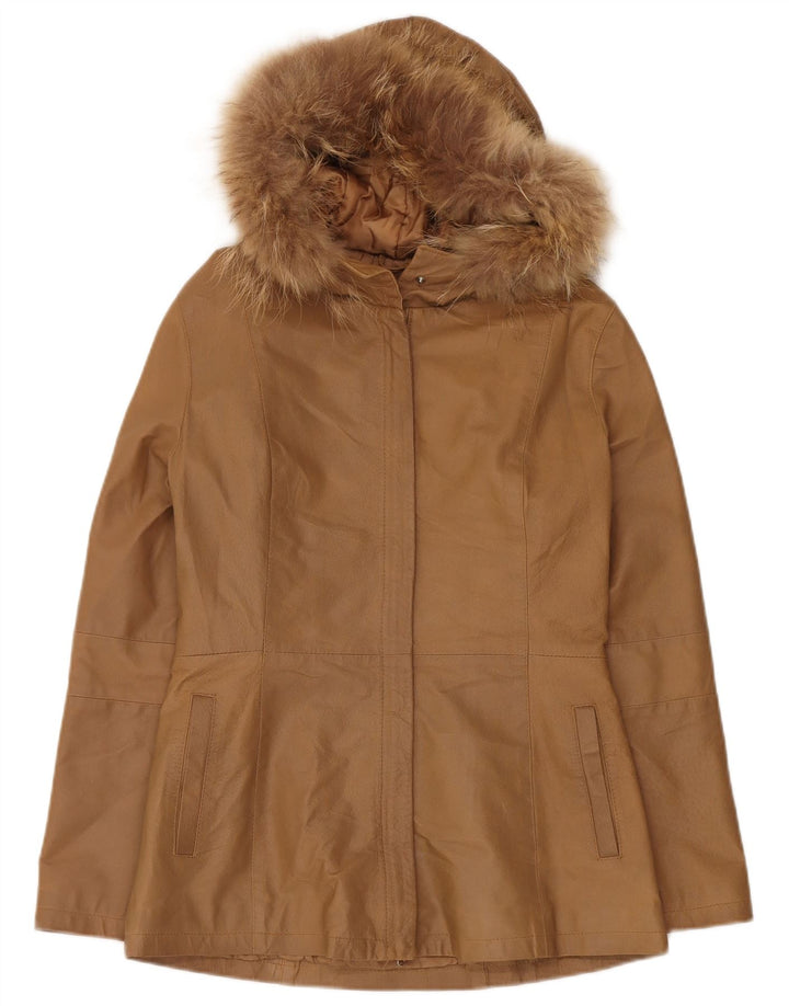 Conbipel Womens Free Heron Hooded Windbreaker Jacket IT 44 Medium Beige