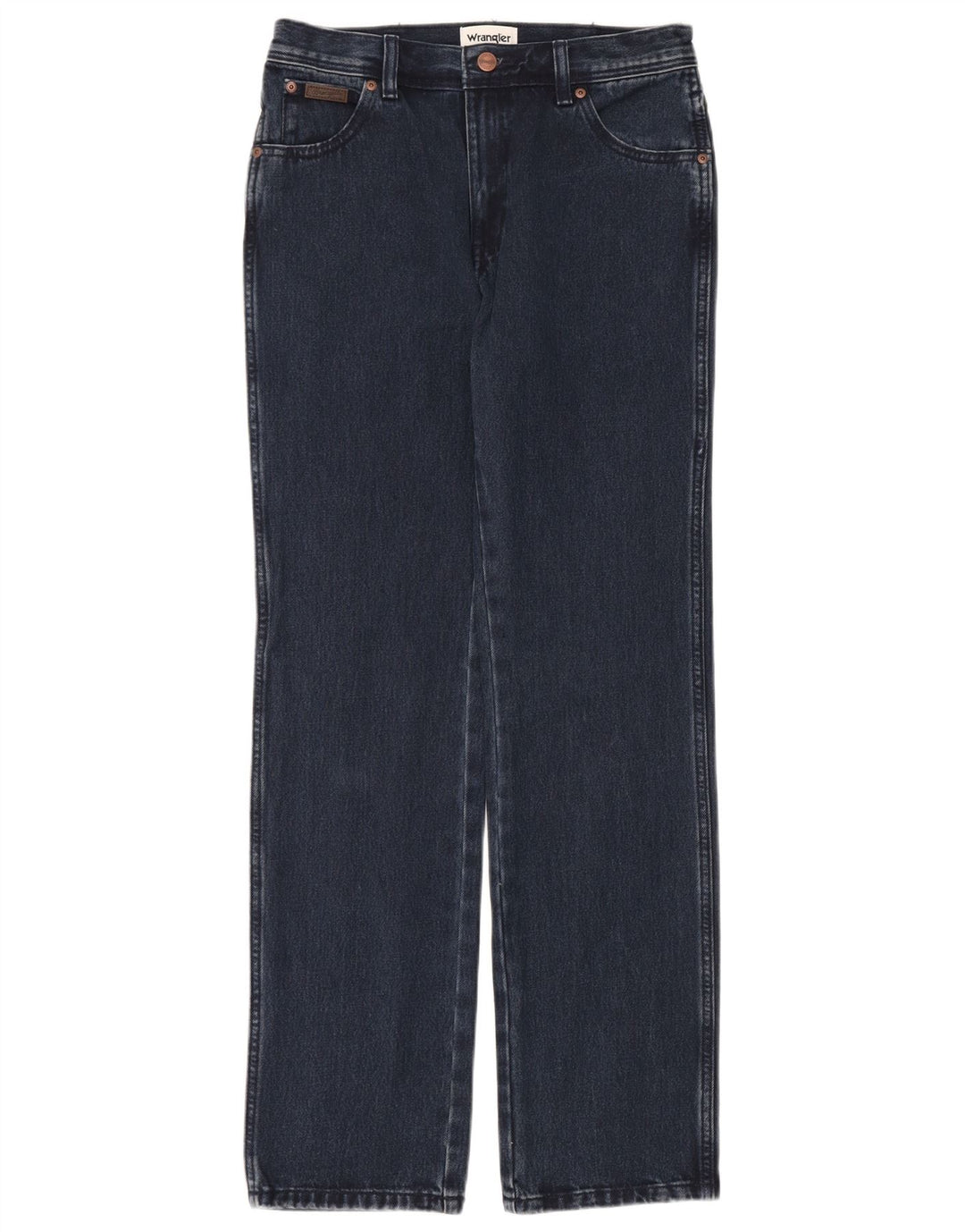 Wrangler Mens Texas Straight Jeans W29 L32 Navy Blue Cotton