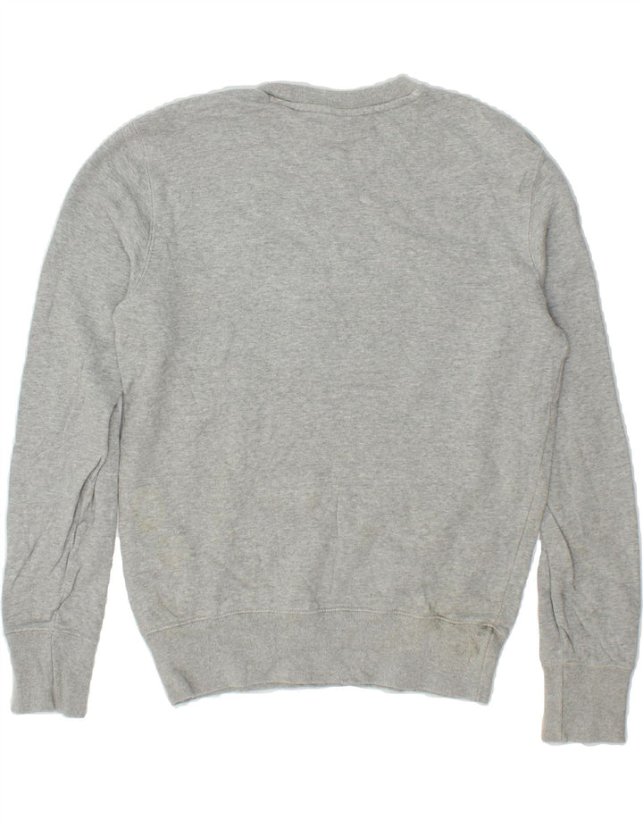 CHAMPION Mens Graphic Sweatshirt Jumper Small Grey Cotton Vintage Champion and Second-Hand Champion from Messina Hembry 