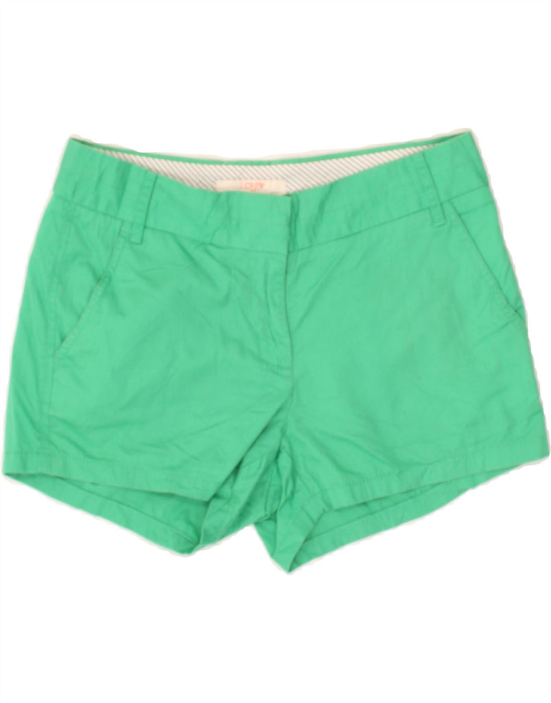 J. CREW Womens Broken In Chino Shorts US 2 XS W25 Green Cotton | Vintage J. Crew | Thrift | Second-Hand J. Crew | Used Clothing | Messina Hembry 