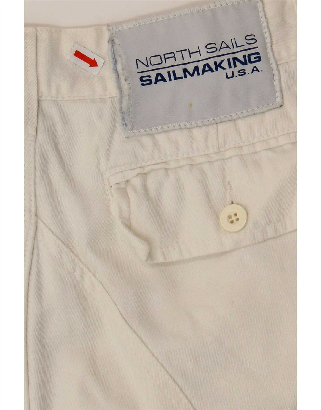 North Sails Mens Cargo Bermuda Shorts IT 46 Small W32 White Cotton