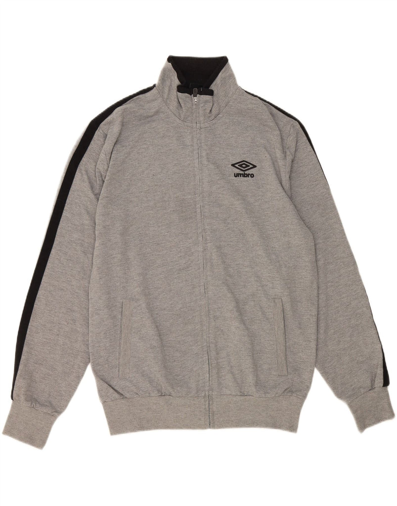 UMBRO Mens Tracksuit Top Jacket Large Grey Colourblock Cotton Vintage Umbro and Second-Hand Umbro from Messina Hembry 