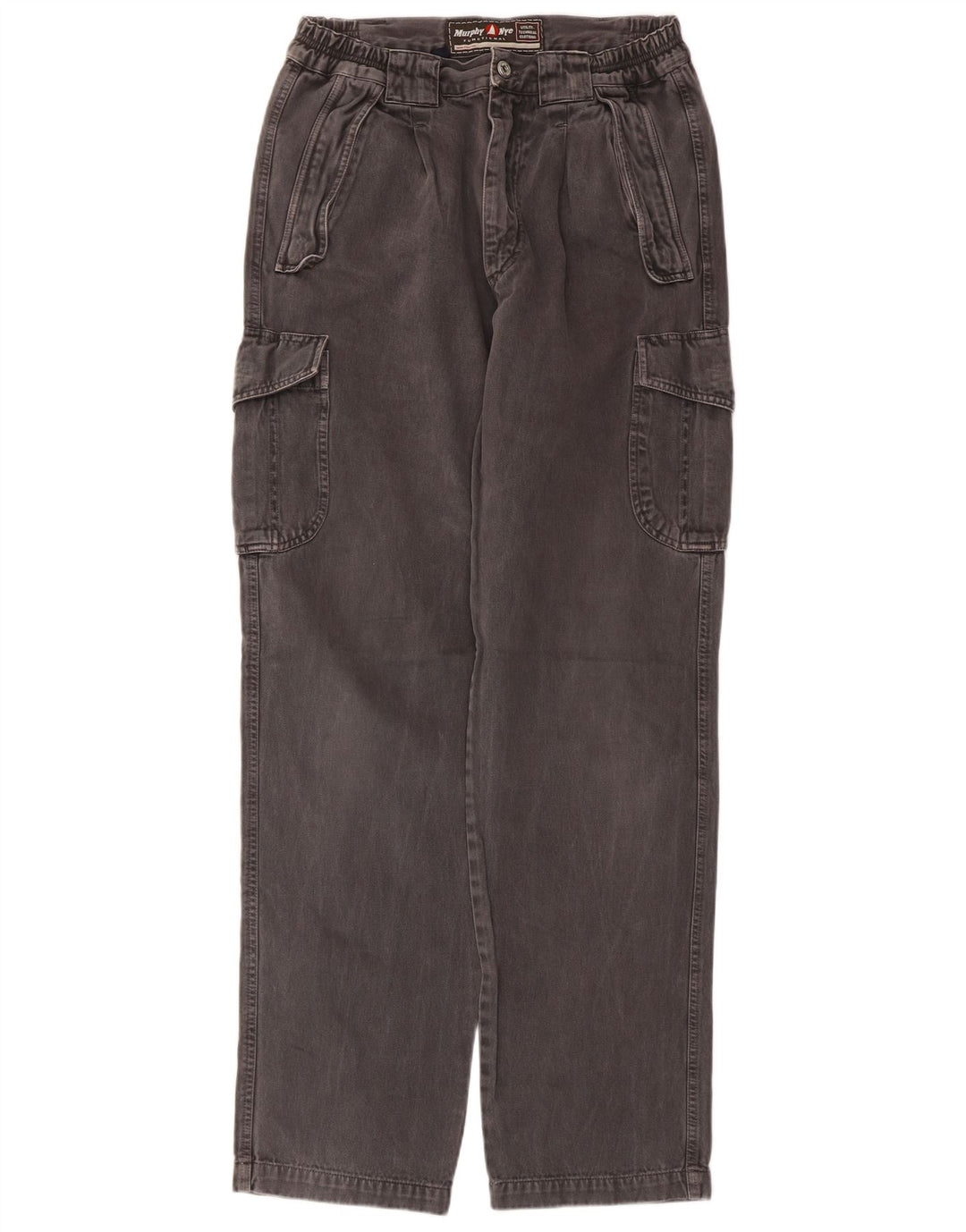 Murphy & Nye Mens Cargo Trousers W31 L33 Grey Cotton