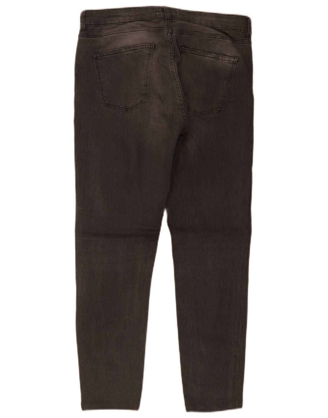 Zara Womens Cropped Jeans EU 40 Medium W30 L25 Grey Cotton