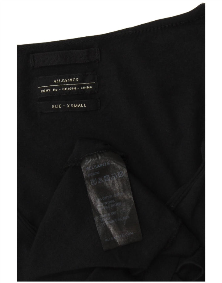 All Saints Mens T-Shirt Top XS Black Cotton