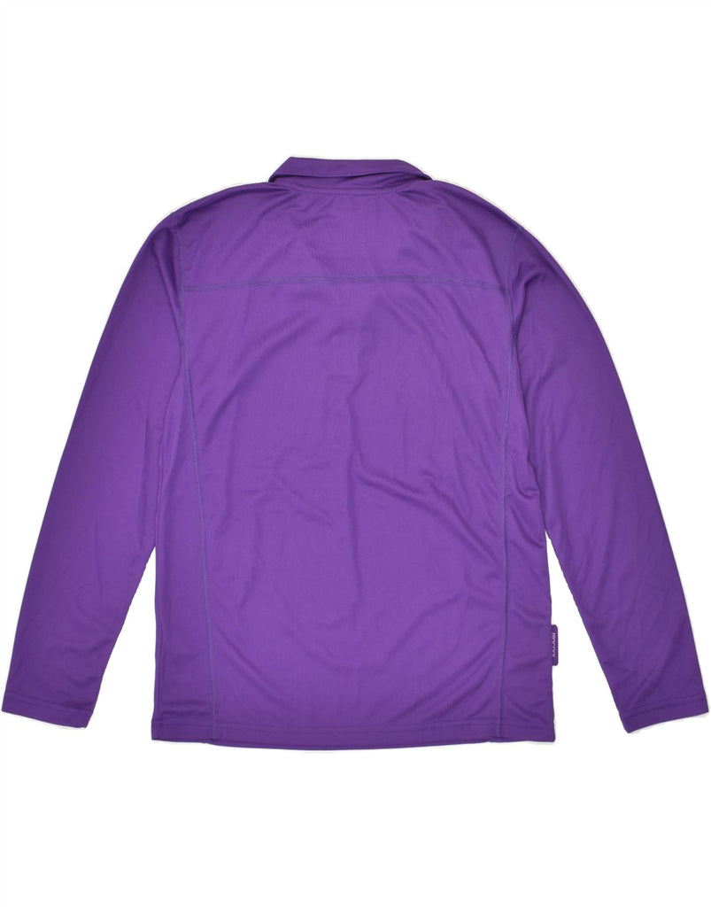 MOUNTAIN WAREHOUSE Boys Zip Neck Pullover Tracksuit Top 12-13 Years Purple | Vintage Mountain Warehouse | Thrift | Second-Hand Mountain Warehouse | Used Clothing | Messina Hembry 