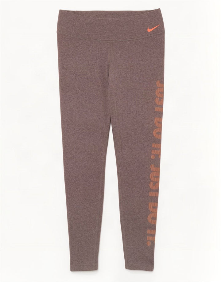 Nike Womens Dri Fit Graphic Leggings UK 18 XL Grey
