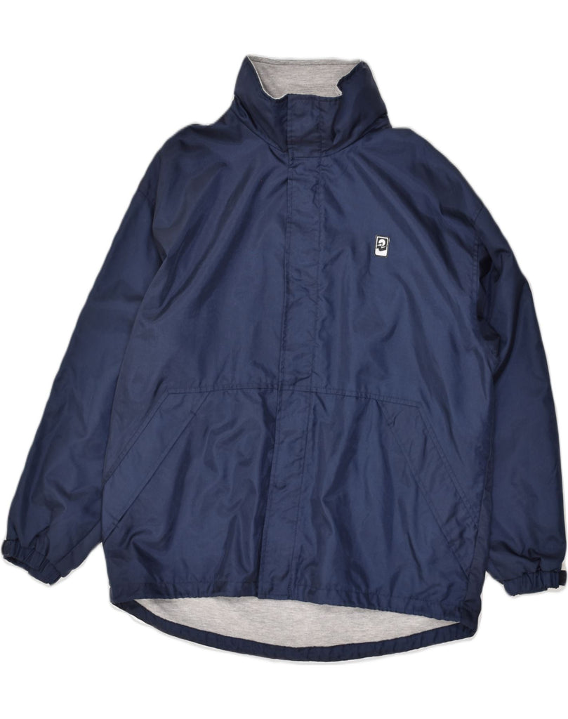 INVICTA Mens Windbreaker Jacket UK 38 Medium Navy Blue Cotton | Vintage Invicta | Thrift | Second-Hand Invicta | Used Clothing | Messina Hembry 