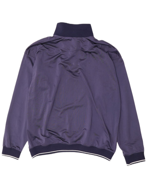 Kappa Mens Oversized Zip Neck Pullover Tracksuit Top Large Navy Blue