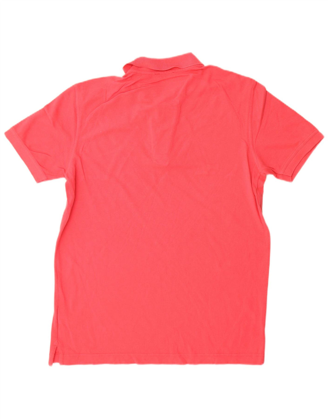 Benetton Mens Polo Shirt Medium Red Cotton