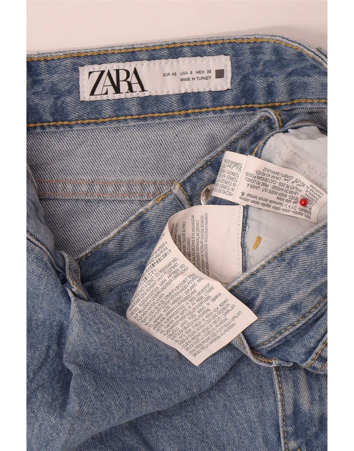 Zara Womens Denim Shorts Medium W30 Blue Cotton